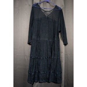 Torrid Womens Black Witchy Whimsygoth Dark Romantic Dress 24